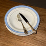 Blue rim dinner plates (5 pcs) - NEROLI
