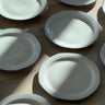 Blue rim lunch plates (11 pcs) - NEROLI