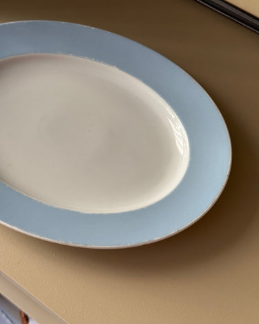 Blue rim platter - NEROLI