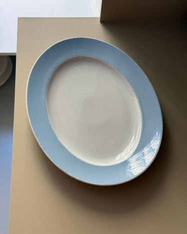 Blue rim platter - NEROLI