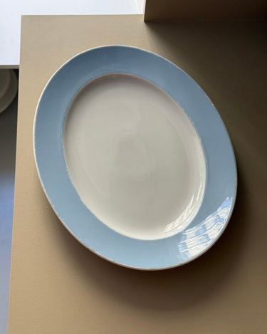 Blue rim platter - NEROLI