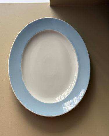 Blue rim platter - NEROLI