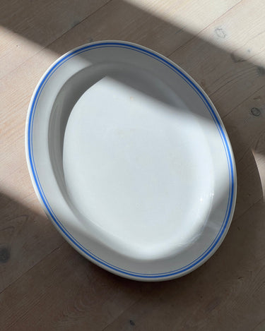 Blue stripe platter - NEROLI