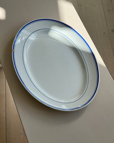 Blue stripe platter - NEROLI