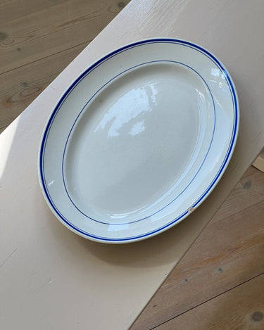Blue stripe platter - NEROLI