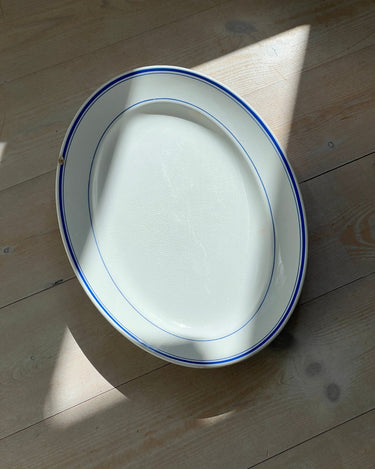 Blue stripe platter - NEROLI