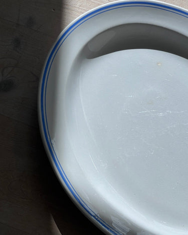 Blue stripe platter - NEROLI