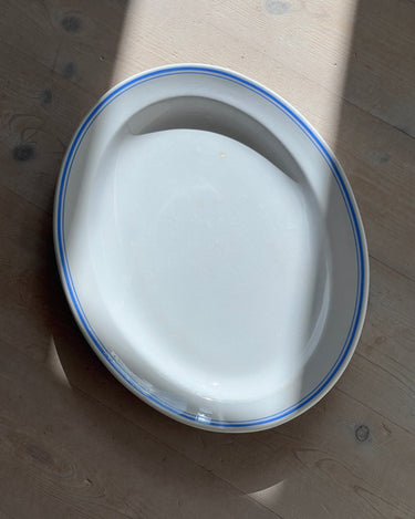 Blue stripe platter - NEROLI