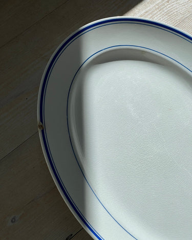 Blue stripe platter - NEROLI