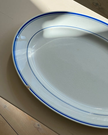 Blue stripe platter - NEROLI