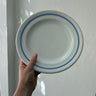 Blue striped dinner plates (6 pcs) - NEROLI
