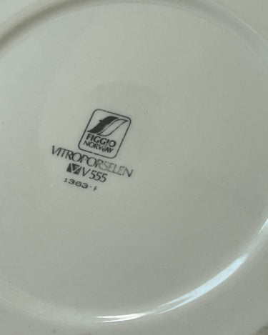 Blue striped lunch plates (7 pcs) - NEROLI