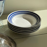 Blue striped pasta plates (5 pcs) - NEROLI