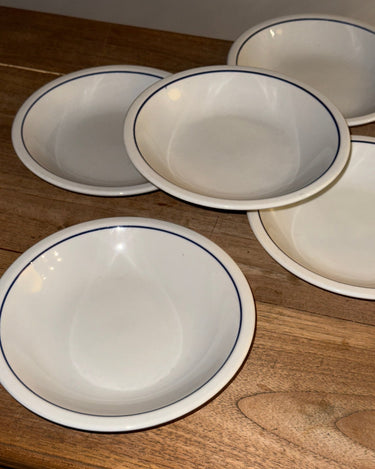 Blue striped pasta plates (5 pcs) - NEROLI