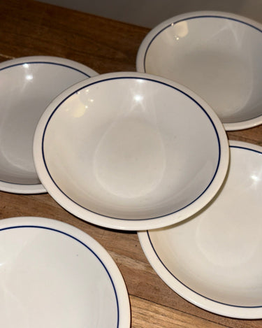 Blue striped pasta plates (5 pcs) - NEROLI