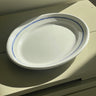 Blue striped platter - NEROLI