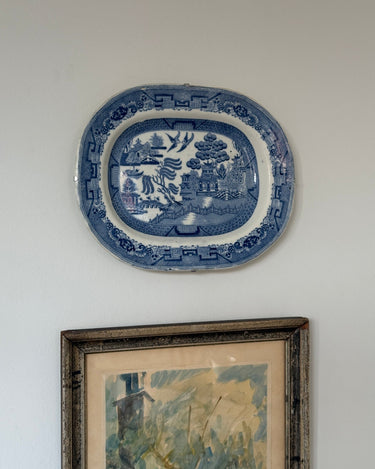 Blue Willow wall platter - NEROLI