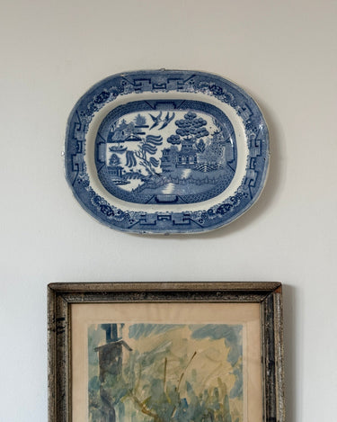 Blue Willow wall platter - NEROLI