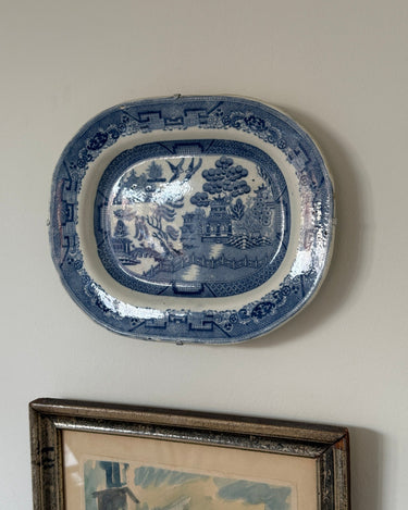 Blue Willow wall platter - NEROLI