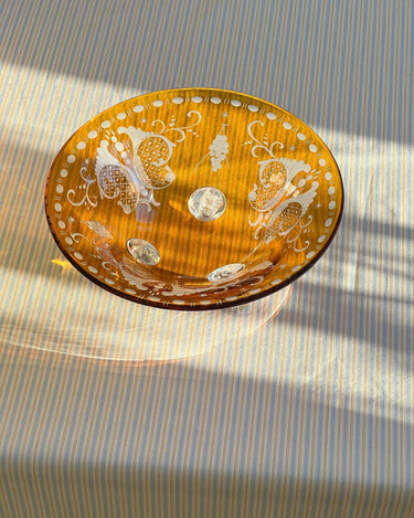 Bohemian glass bowl - NEROLI