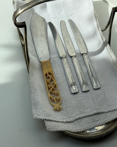 Bone-handled cake knife - NEROLI