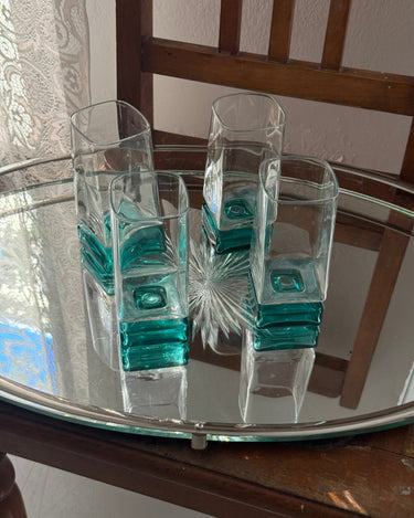 Bormioli footed glasses (4 pcs) - NEROLI