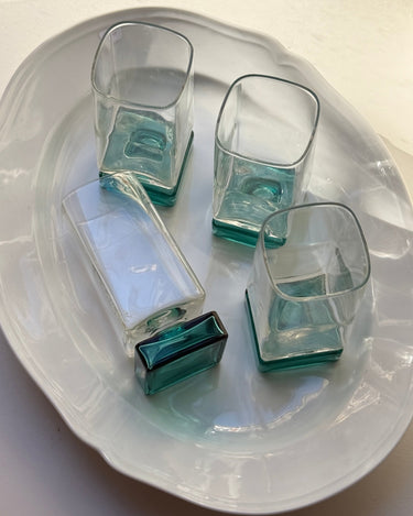 Bormioli footed glasses (4 pcs) - NEROLI