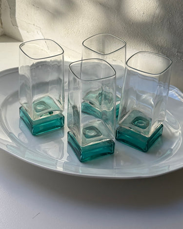 Bormioli footed glasses (4 pcs) - NEROLI