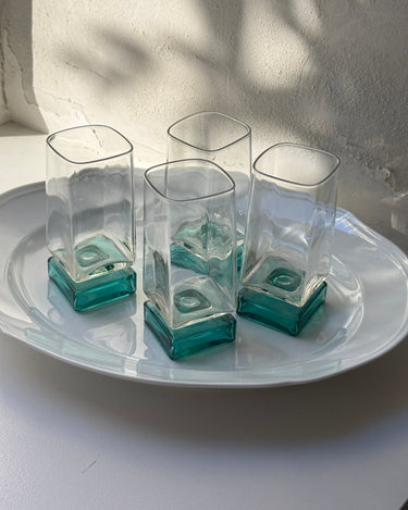 Bormioli footed glasses (4 pcs) - NEROLI