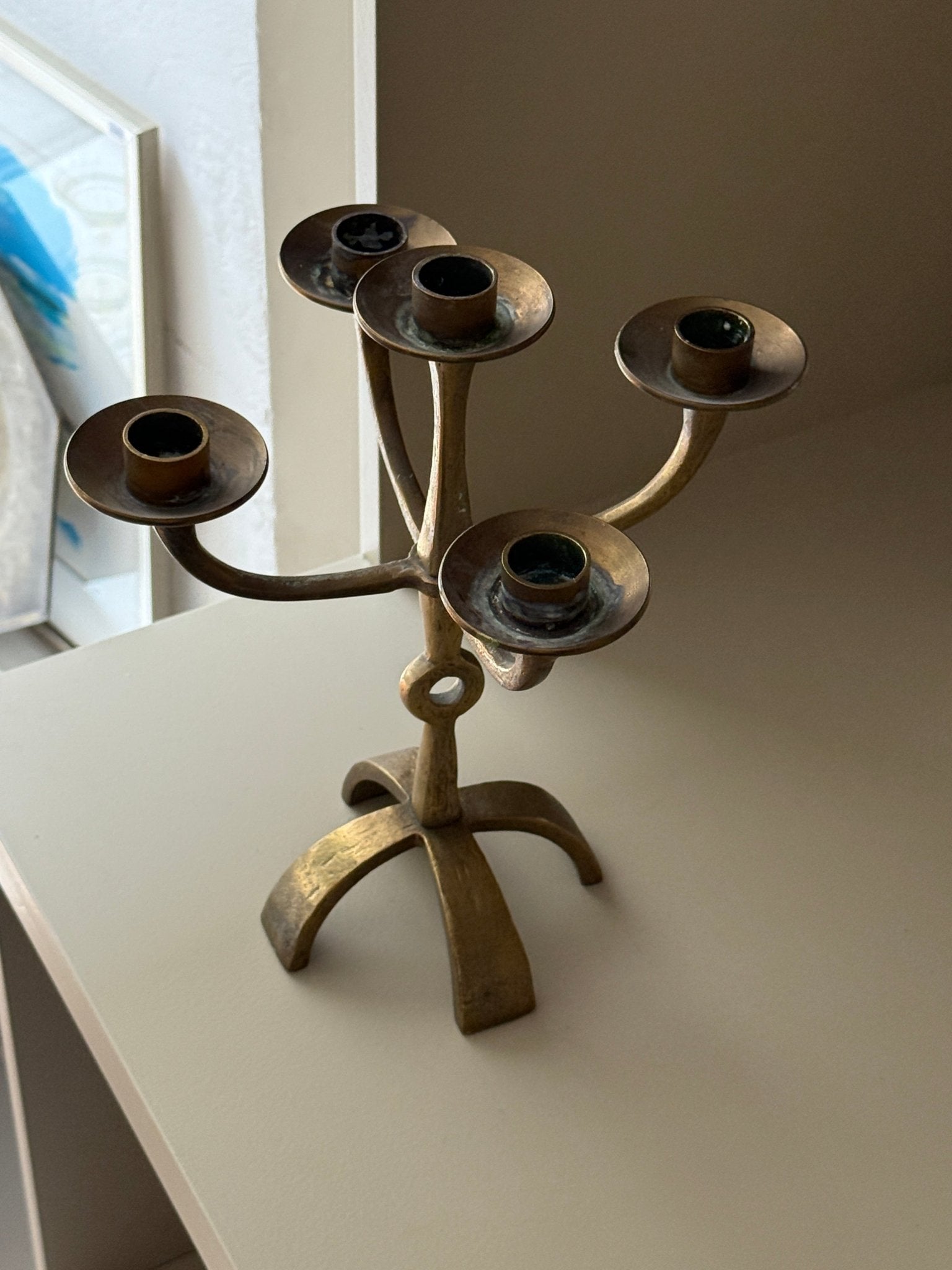 Brass candelabra - NEROLI