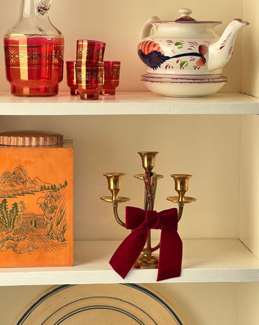 Brass candelabra - NEROLI