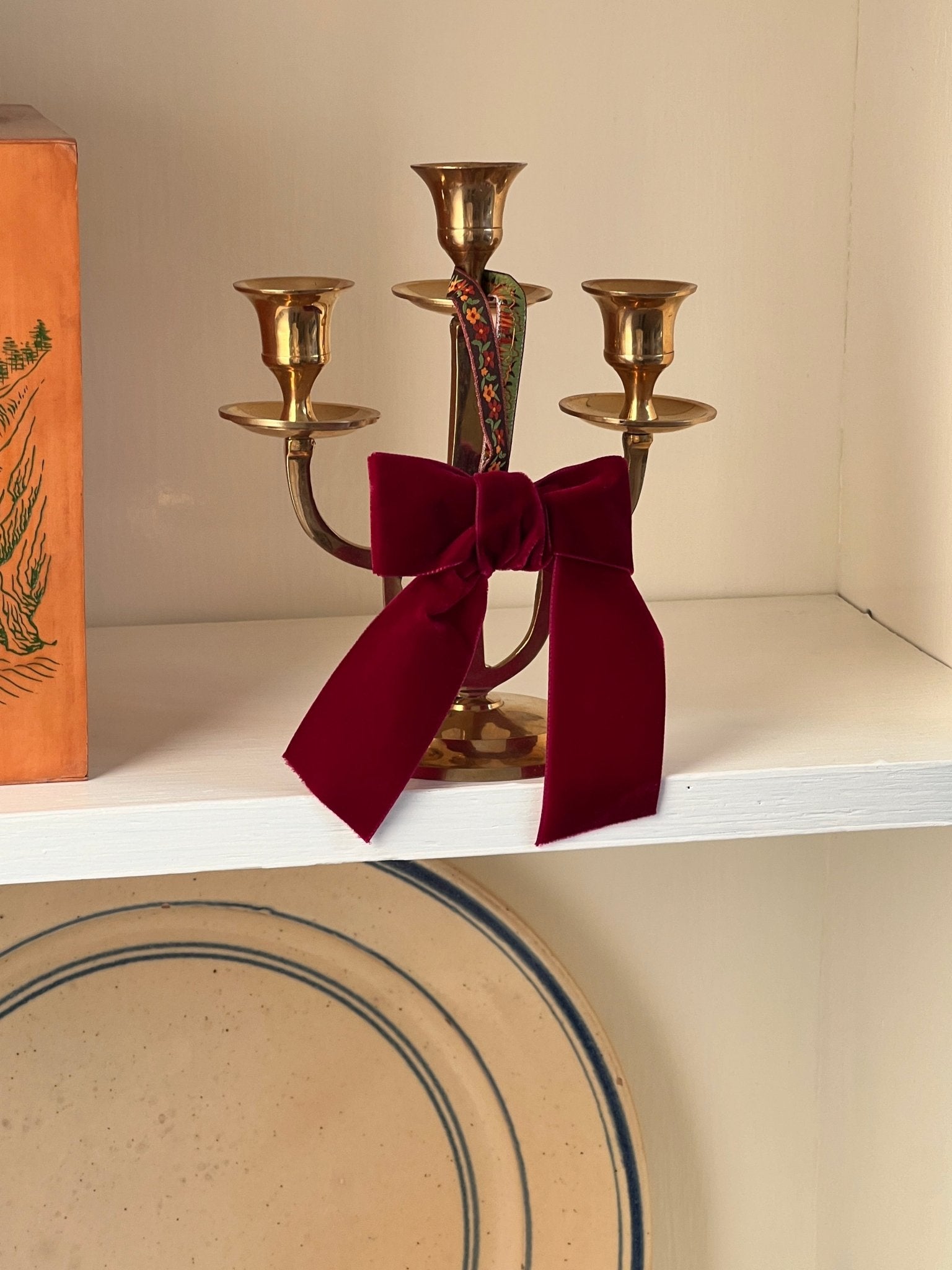 Brass candelabra - NEROLI