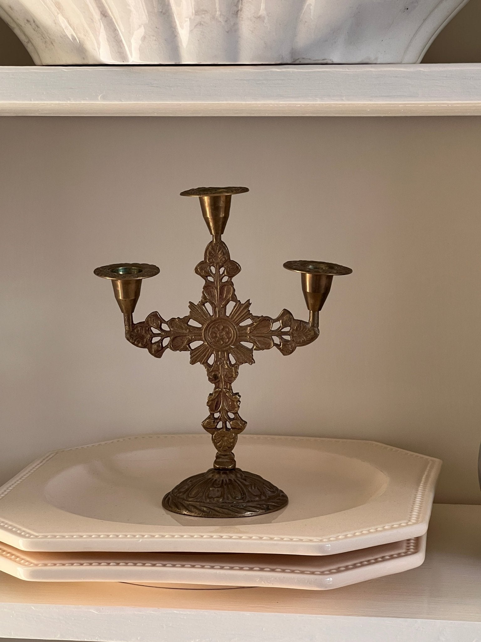 Brass candelabra - NEROLI