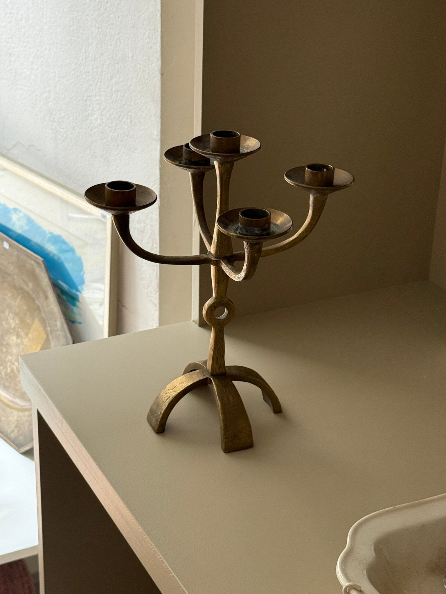 Brass candelabra - NEROLI