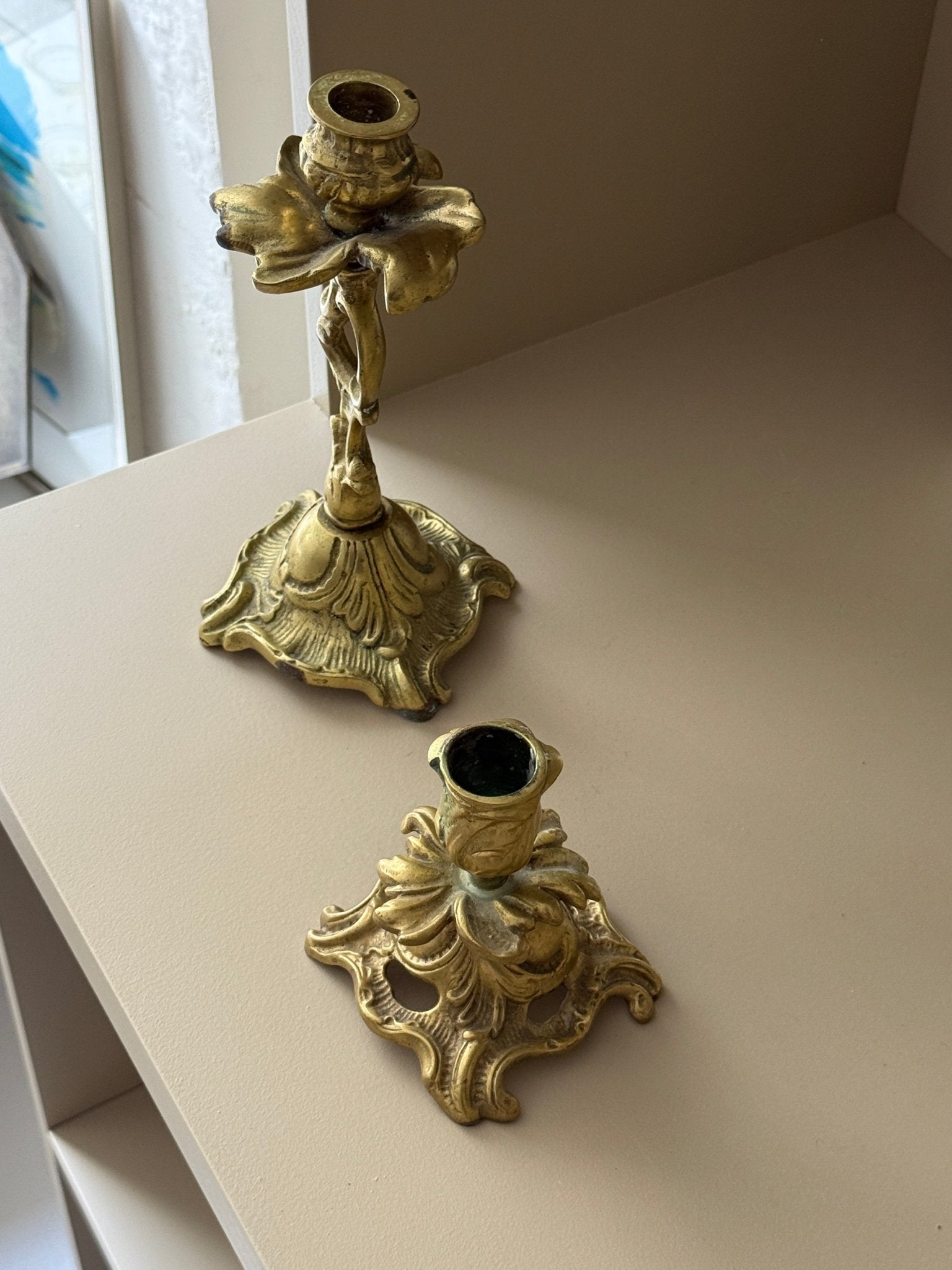 Brass candlestick - NEROLI