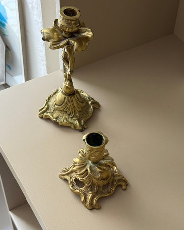 Brass candlestick - NEROLI