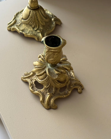 Brass candlestick - NEROLI