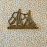 Brass coat rack - NEROLI