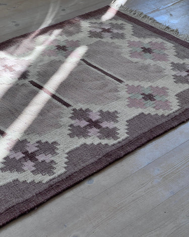 Brown flatweave rug - NEROLI