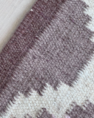 Brown flatweave rug - NEROLI