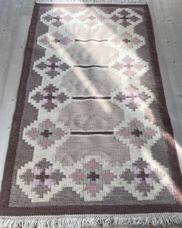 Brown flatweave rug - NEROLI