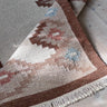 Brown/beige flatweave rug - NEROLI