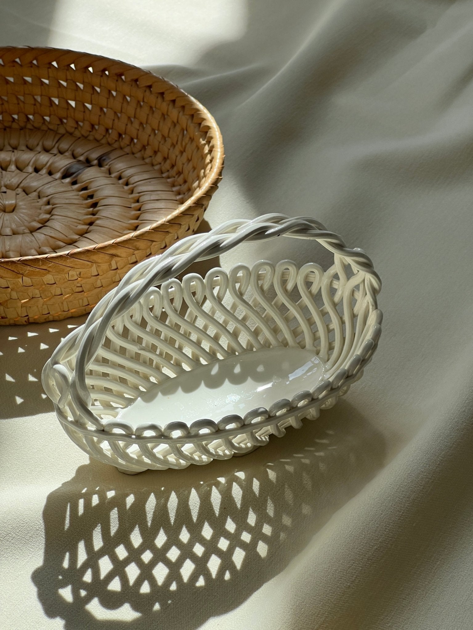 Ceramic basket - NEROLI