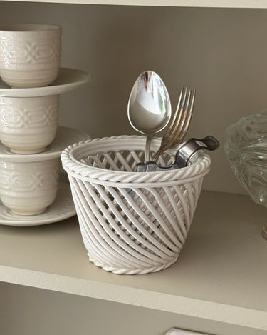 Ceramic basket - NEROLI