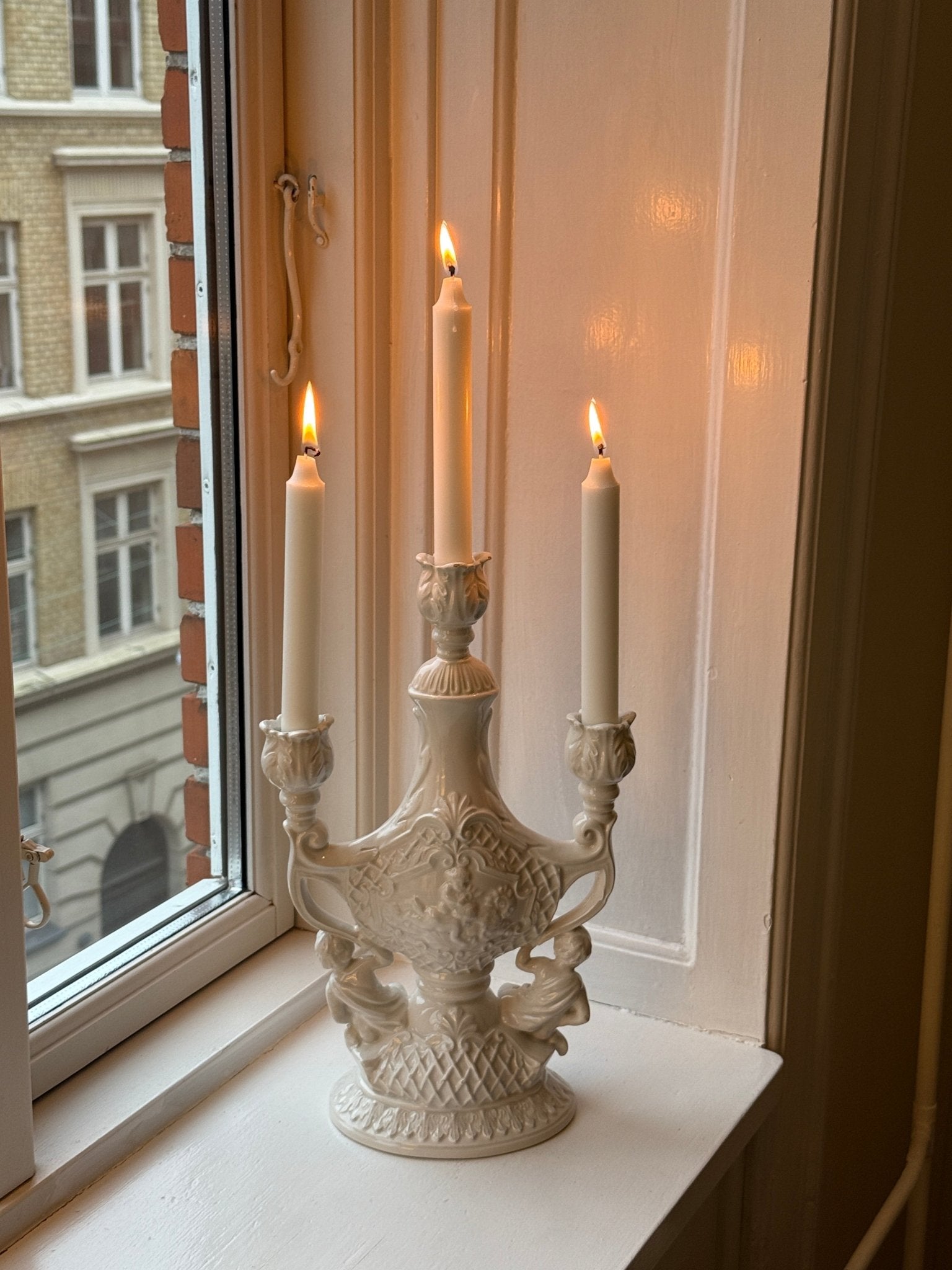 Ceramic candelabra - NEROLI