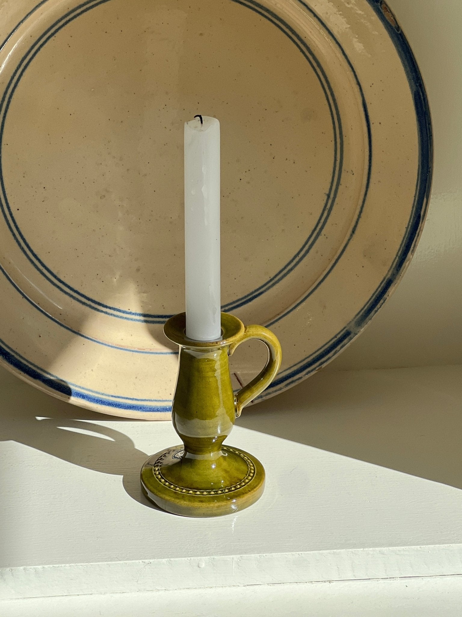 Ceramic candlestick - NEROLI