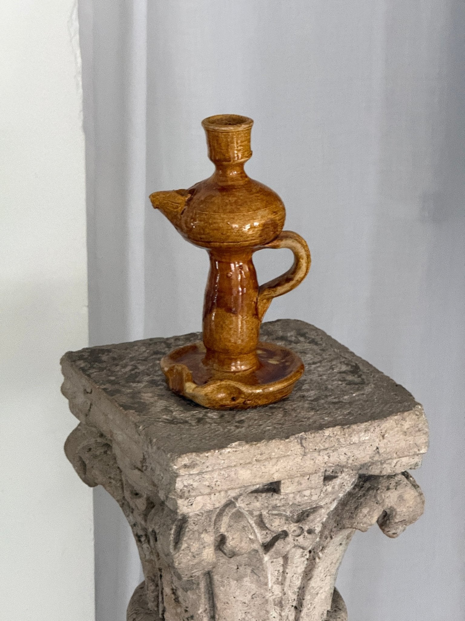 Ceramic candlestick - NEROLI