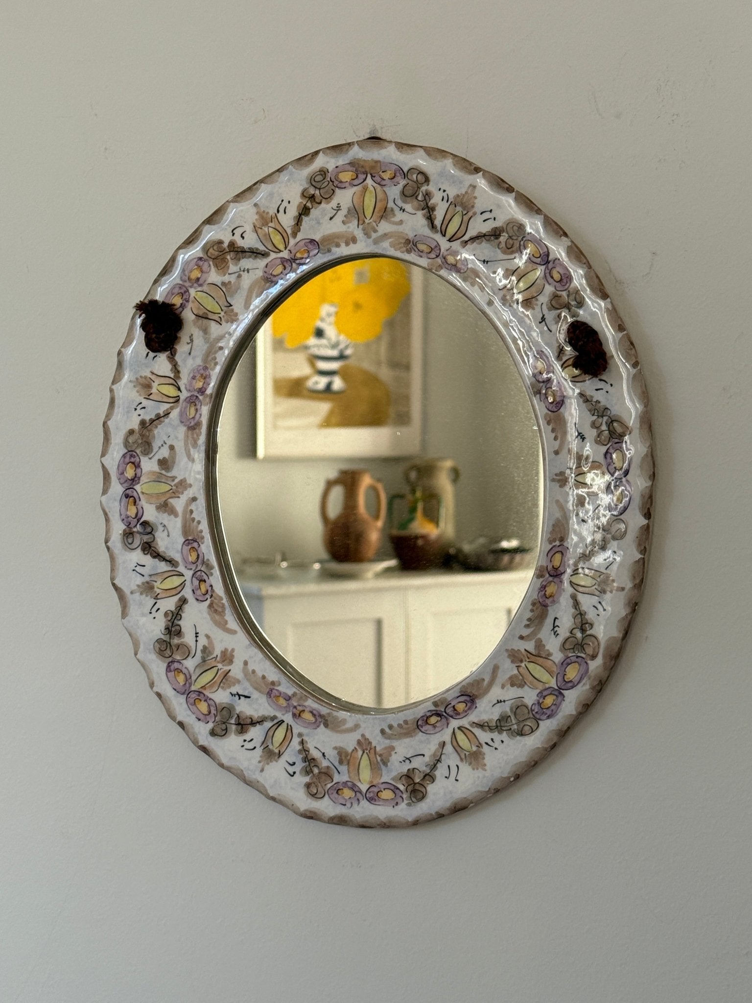 Ceramic mirror - NEROLI
