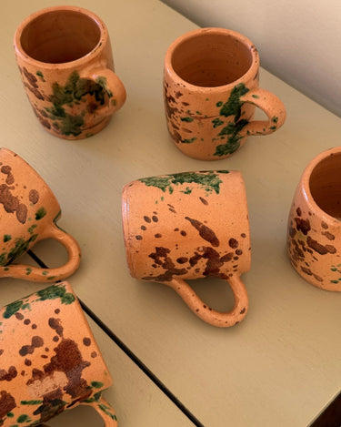 Ceramic mugs (8 pcs) - NEROLI