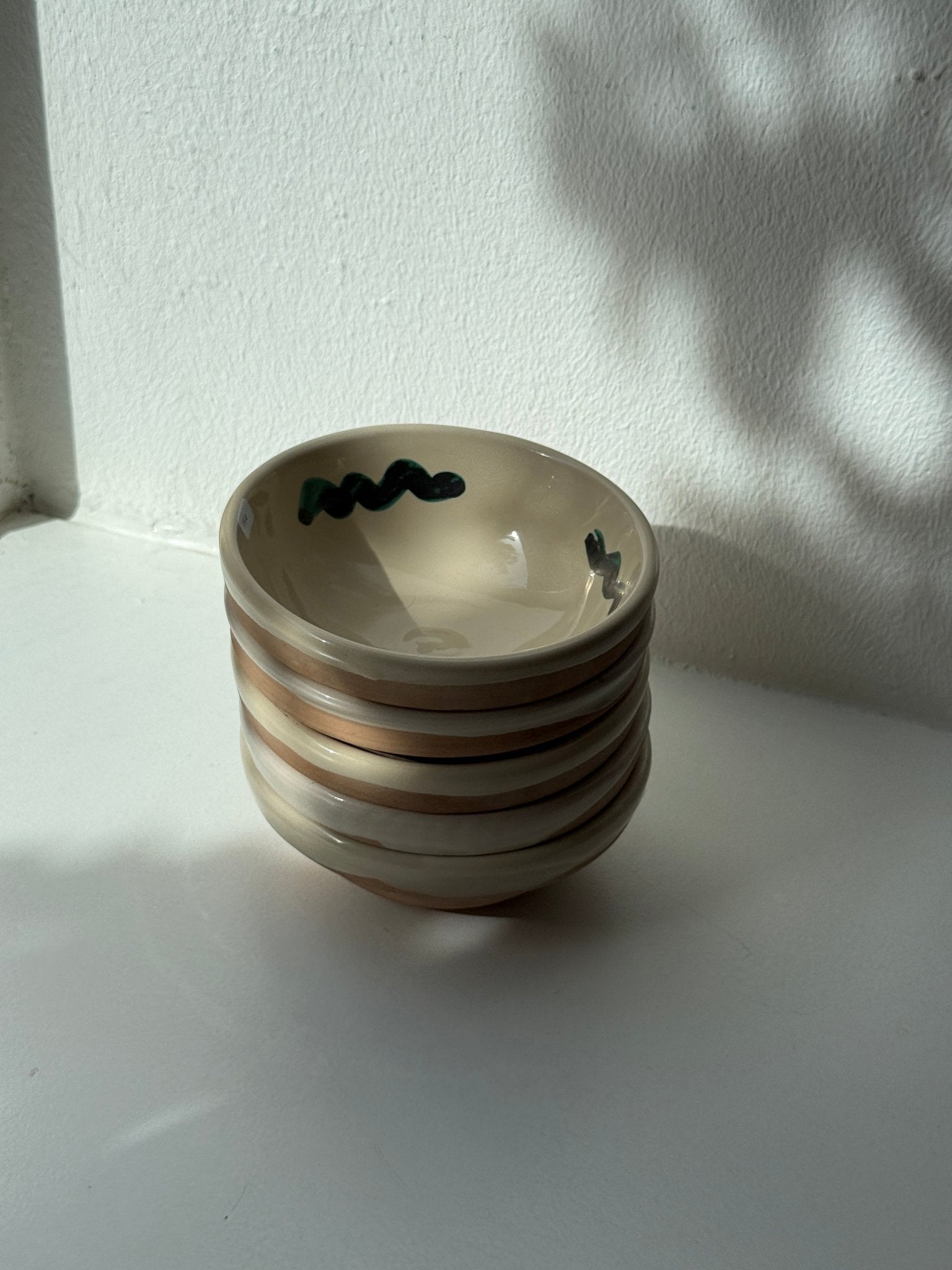 Ceramic serving bowls (5 pcs) - NEROLI